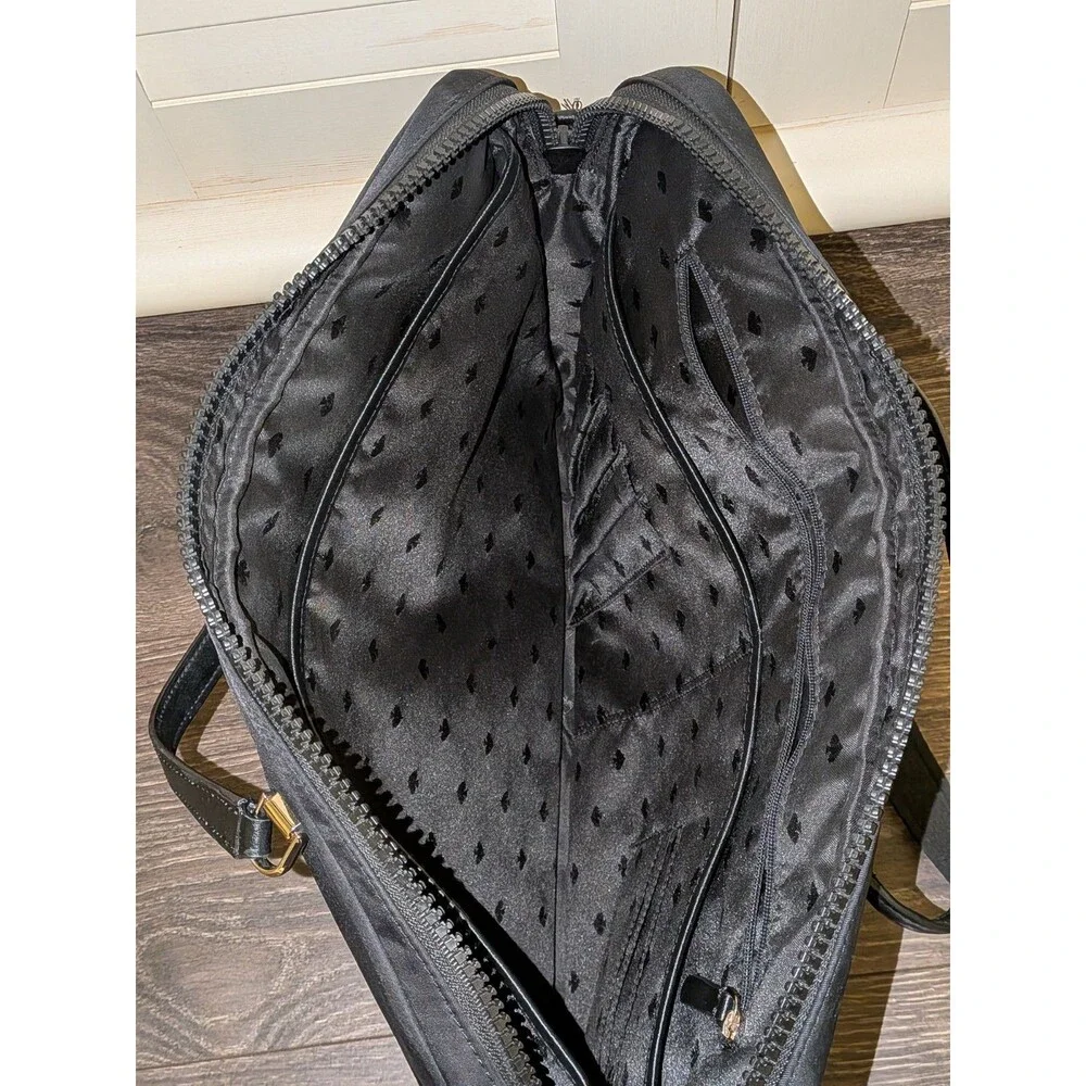 Kate Spade New York Black Jae Nylon Laptop Bag w/Detachable Strap Pockets